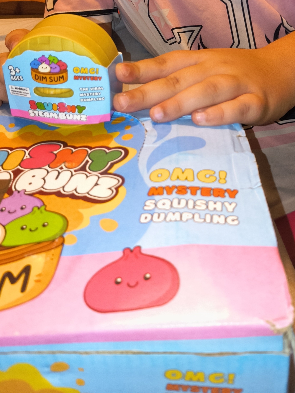 Mystery Squishy Dumpling Toy - Pink